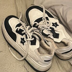 Kids Black and White Sneakers
